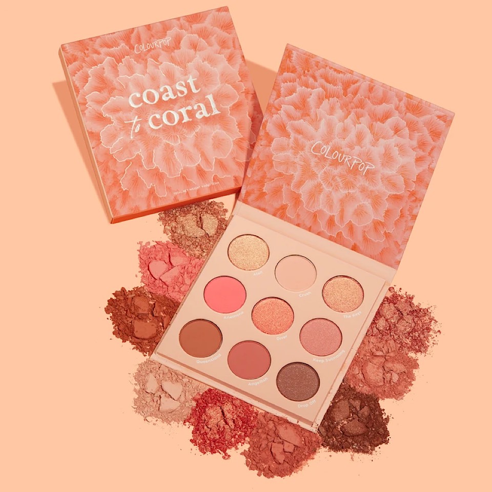 BẢNG PHẤN MẮT COLOURPOP COAST CORAL